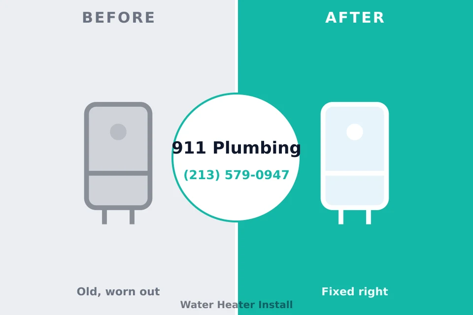 Before and after: plumbing company Morgantown, IN
